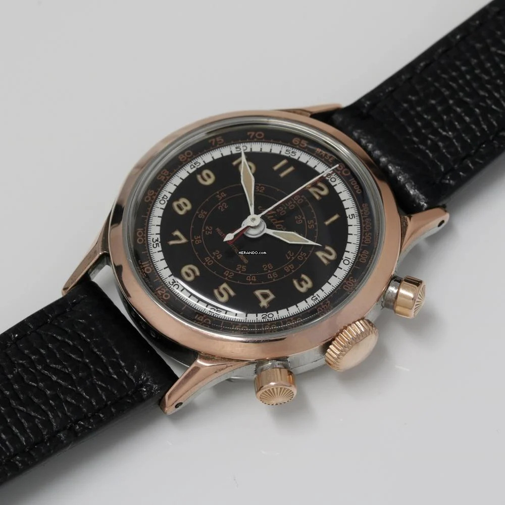 Thumbnail von Mido Multifort Multi Centerchrono black dial very rare </h1>
