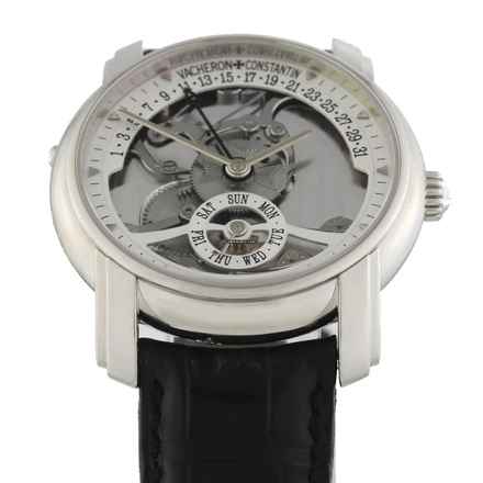  Vacheron Constantin Retrograde Malte Retrograde Date Skeleton Platinum 