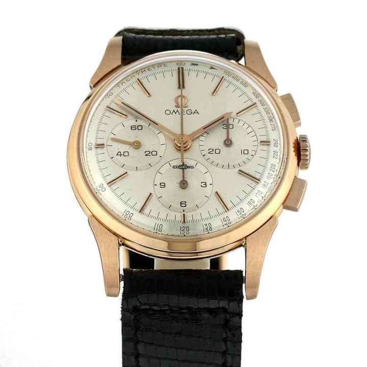  Omega Chronograph 3 Register Pink Gold </h1> 