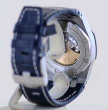 Thumbnail von Audemars Piguet Royal Oak Offshore Chronograph Blue unworn TOP Automatic Glasboden B+P </h1>