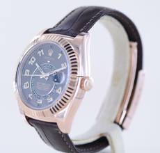 Thumbnail von Rolex Sky-Dweller Roségold Chocolate Dial Herrenuhr 42 mm B+P GMT