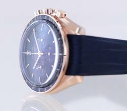 Thumbnail von Omega Speedmaster Professional Moonwatch Chronograph 18K Sedna Gold 42 B+P Cal 3861 black Dial </h1>