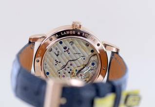 Thumbnail von A. Lange & Söhne Richard Lange Roségold silver roman dial Luxus 40,5mm Hand-Wind B+P rar </h1>
