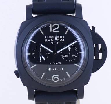  Officine Paneral Luminor 1950 Chronograph GMT 8-Days Monopulsante 44mm Pam317 B+P Ceramic 