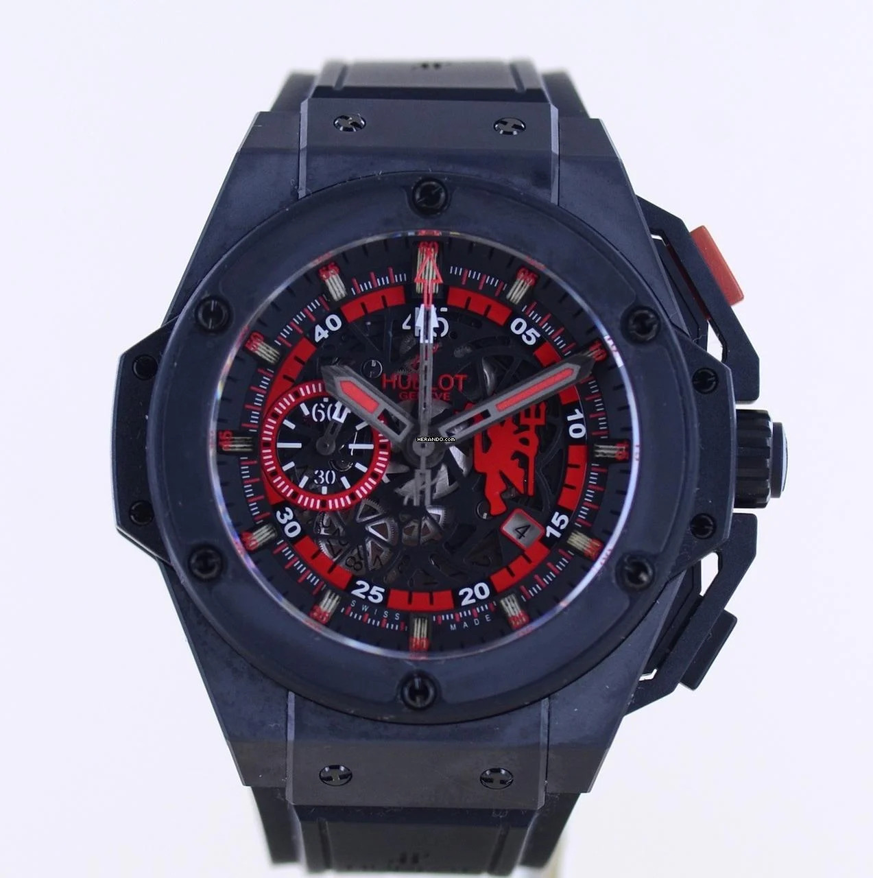  Hublot King Power Big Bang King Power Unico Red Devil Chronograph Manchester 48mm Limited Edition </h1> 