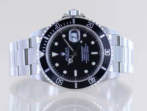 Thumbnail von Rolex Submariner Date 16610 Klassiker A-Serie Diver Automatic Swiss Only </h1>