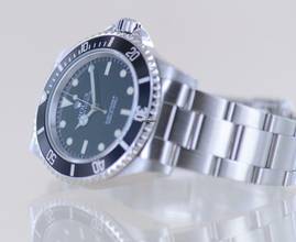 Thumbnail von Rolex Submariner (No Date) 14060 No-Date 2-Liner Tritium Oysterband 1999 Taucher B+P </h1>