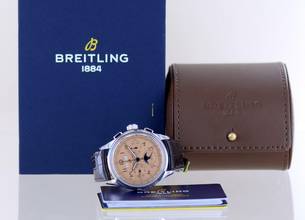 Thumbnail von Breitling Premier B25 Datora Chronograph Salmon Dial Mondphase 42 mm B+P </h1>