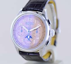 Thumbnail von Breitling Premier B25 Datora Chronograph Salmon Dial Mondphase 42 mm B+P </h1>