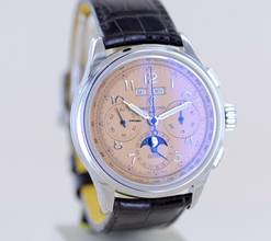 Thumbnail von Breitling Premier B25 Datora Chronograph Salmon Dial Mondphase 42 mm B+P </h1>