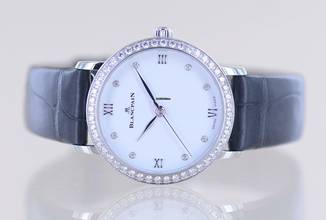Thumbnail von Blancpain Villeret Ultraflach Ultraplate Lady 29mm white dial 18K White Gold Diamonds Automatic </h1>