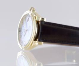 Thumbnail von Omega De Ville Co-Axial Limited 38mm 18K Gold Pie Pan Co-Axial Chronometer B+P rar </h1>