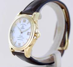 Thumbnail von Omega De Ville Co-Axial Limited 38mm 18K Gold Pie Pan Co-Axial Chronometer B+P rar </h1>