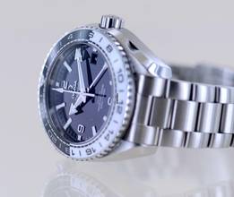 Thumbnail von Omega Seamaster Planet Ocean Co-Axial GMT Black White 43,5 mm Cal. 8906 Diver B+P </h1>