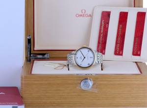 Thumbnail von Omega De Ville Prestige Co-Axial Date Stahl Gold 40mm roman dial Top B+P Neu