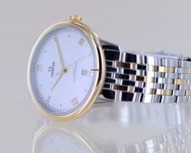 Thumbnail von Omega De Ville Prestige Co-Axial Date Stahl Gold 40mm roman dial Top B+P Neu