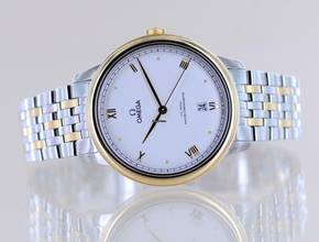 Thumbnail von Omega De Ville Prestige Co-Axial Date Stahl Gold 40mm roman dial Top B+P Neu