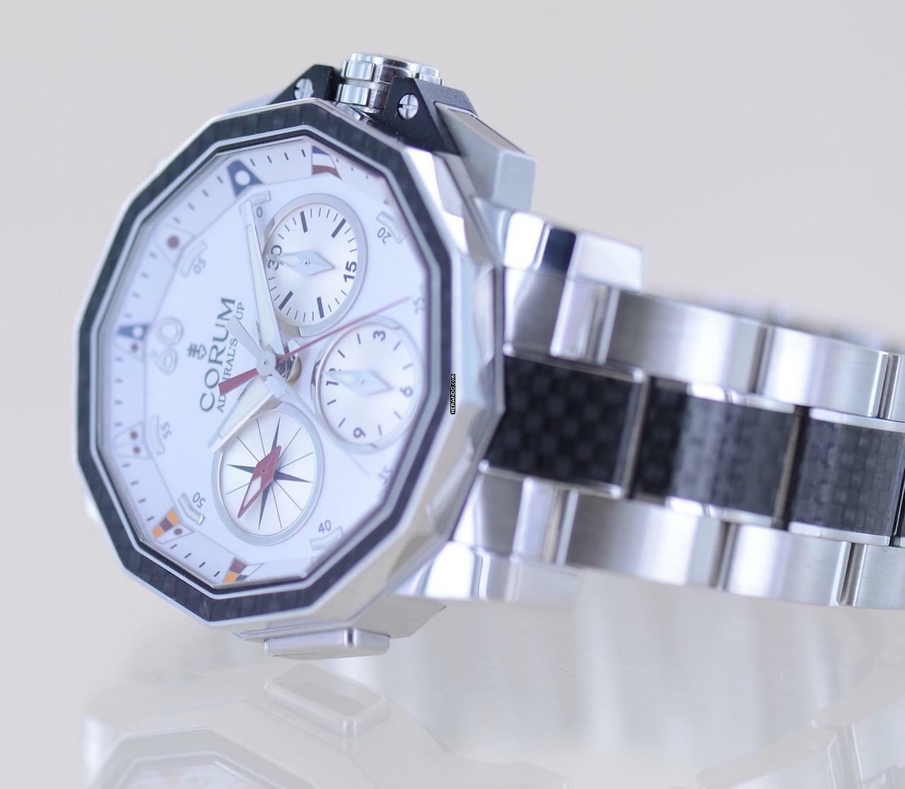 Thumbnail von Corum Admiral's Cup Split Second Chronograph Stahl White Dial 44mm Automatic </h1>