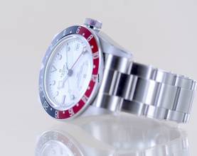 Thumbnail von Tudor Black Bay GMT RB white Dial Top Heritage Pepsi 2023 B+P Diver Stahlband </h1>