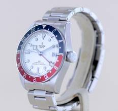 Thumbnail von Tudor Black Bay GMT RB white Dial Top Heritage Pepsi 2023 B+P Diver Stahlband </h1>