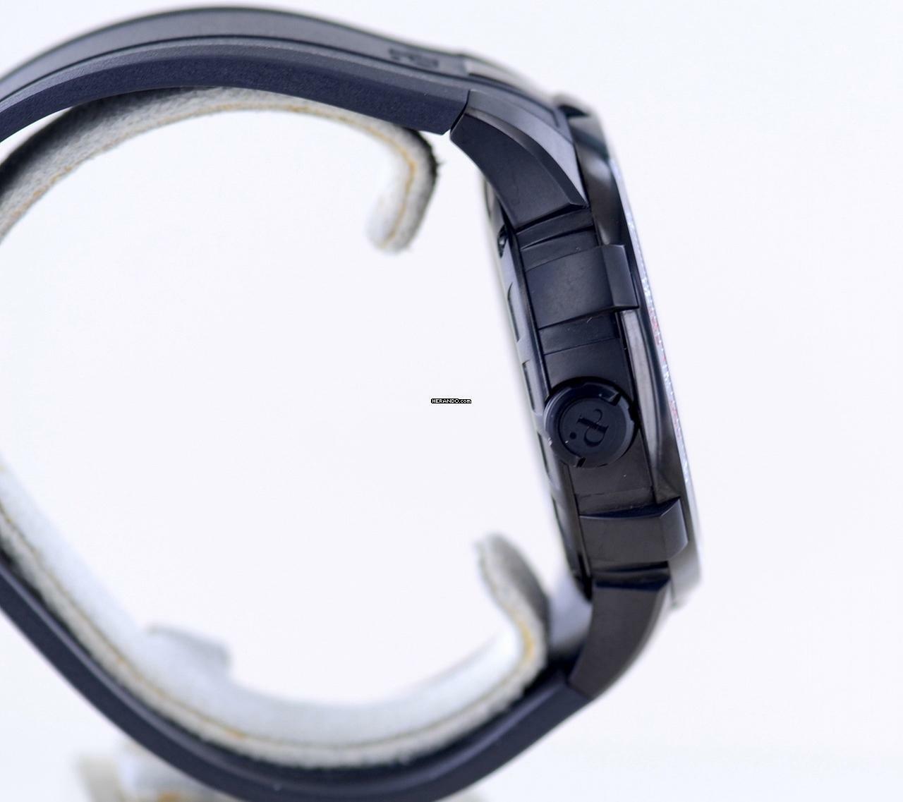 Thumbnail von Perrelet Turbine Pilot black PVD Kautschuk 48mm Automatic rar B+P </h1>