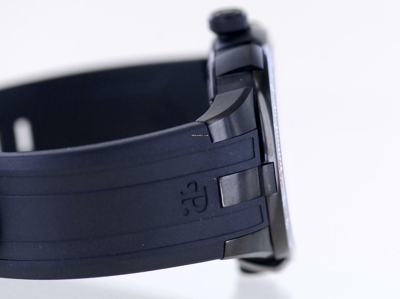 Thumbnail von Perrelet Turbine Pilot black PVD Kautschuk 48mm Automatic rar B+P </h1>