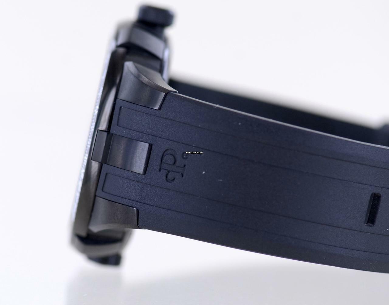 Thumbnail von Perrelet Turbine Pilot black PVD Kautschuk 48mm Automatic rar B+P </h1>