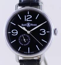 Thumbnail von Bell & Ross Vintage Heritage Steel Automatic 45mm black Dial Power Reserve Flieger B+P