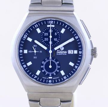  Tutima M2 Coastline Chronograph Titan blue Dial Date Sport Automatik B+P </h1> 