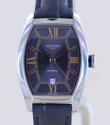  Longines Evidenza Dresswatch Grey roman Dial Automatic Tonneau B+P Neu 