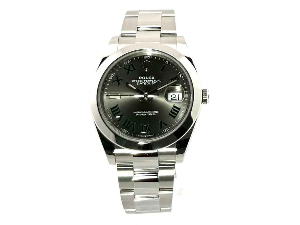  Rolex Datejust 41 Ref. 126300 Edelstahl Rhodium Röm Oyster-Band </h1> 