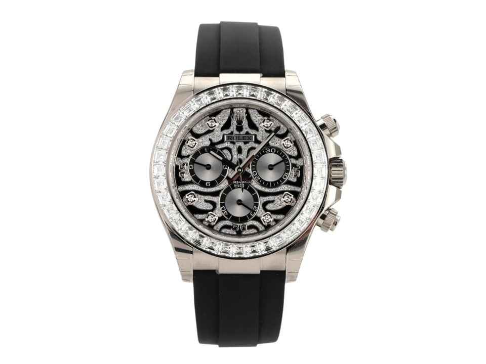  Rolex Daytona Cosmograph Daytona Weißgold / Oysterflex Ref. 116589TBR Eye of the Tiger Stickers  