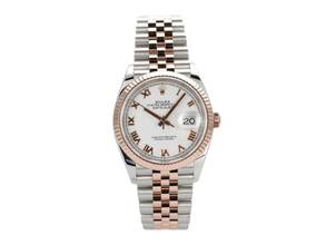 Thumbnail von Rolex Datejust 36 Oystersteel / Everose-Gold Ref. 126231 Weiß Römisch Jubile-Band