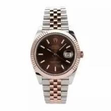 Thumbnail von Rolex Datejust 41 Edelstahl Everose-Gold Ref. 126331 Choco Jubile-Band </h1>