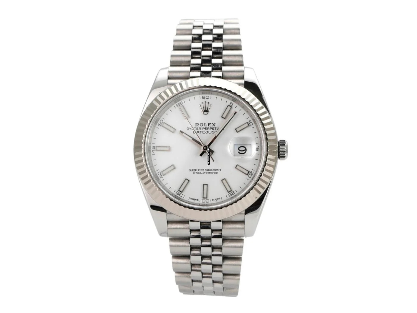 Rolex Datejust 41 Edelstahl Weißgold 126334 Weiß Jubile-Band </h1>