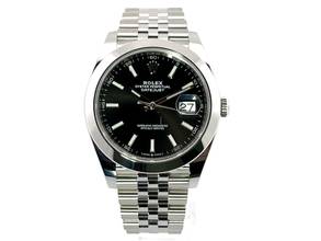  Rolex Datejust 41 Ref. 126300 Edelstahl Schwarz Index Jubile-Band </h1> 