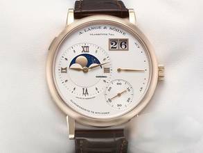Thumbnail von A. Lange & Söhne Grosse Lange 1 Große Lange 1 Mondphase 139.032 2016 Rosegold 750 Handaufzug Lange-service 2025 18kt Rose Gold