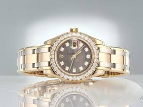 Thumbnail von Rolex Lady-Datejust Pearlmaster 29mm 80298 Tridor 750 Diamanten Perlmutt Automatik Lady 18kt Gold </h1>
