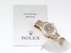 Thumbnail von Rolex Lady-Datejust Pearlmaster 29mm 80298 Tridor 750 Diamanten Perlmutt Automatik Lady 18kt Gold </h1>