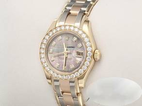 Thumbnail von Rolex Lady-Datejust Pearlmaster 29mm 80298 Tridor 750 Diamanten Perlmutt Automatik Lady 18kt Gold </h1>