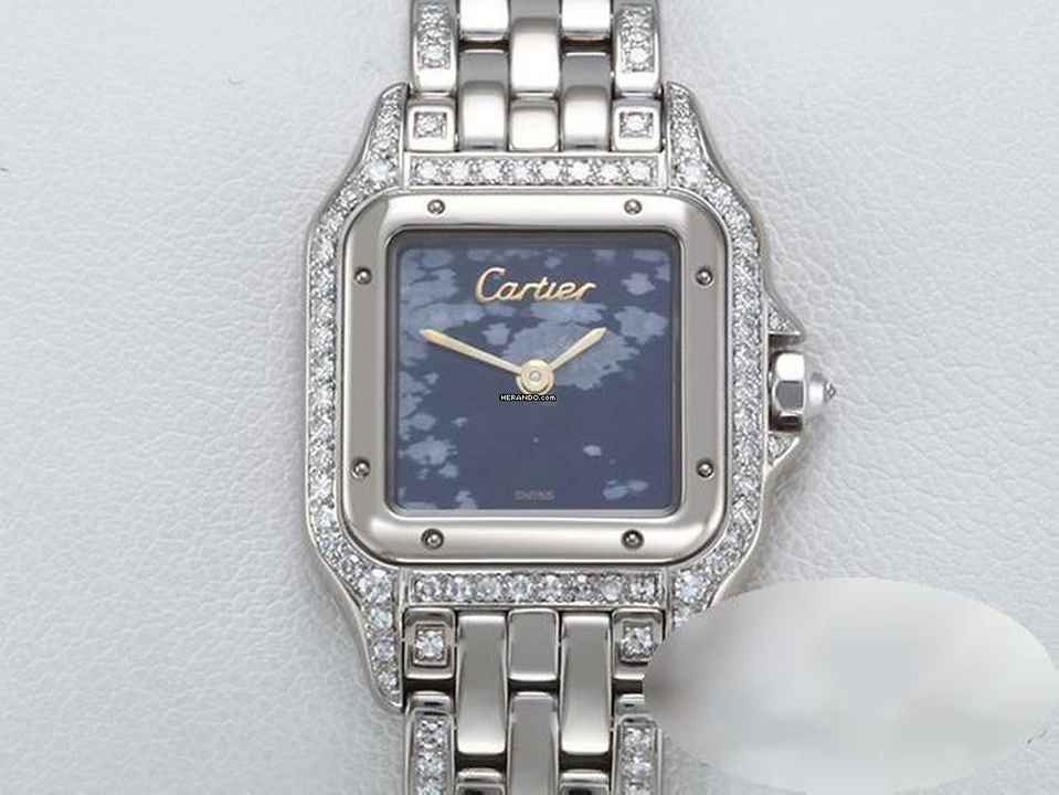  Cartier Panthère Weissgold 750 Obsidian Diamanten Damen 18kt White Gold </h1> 
