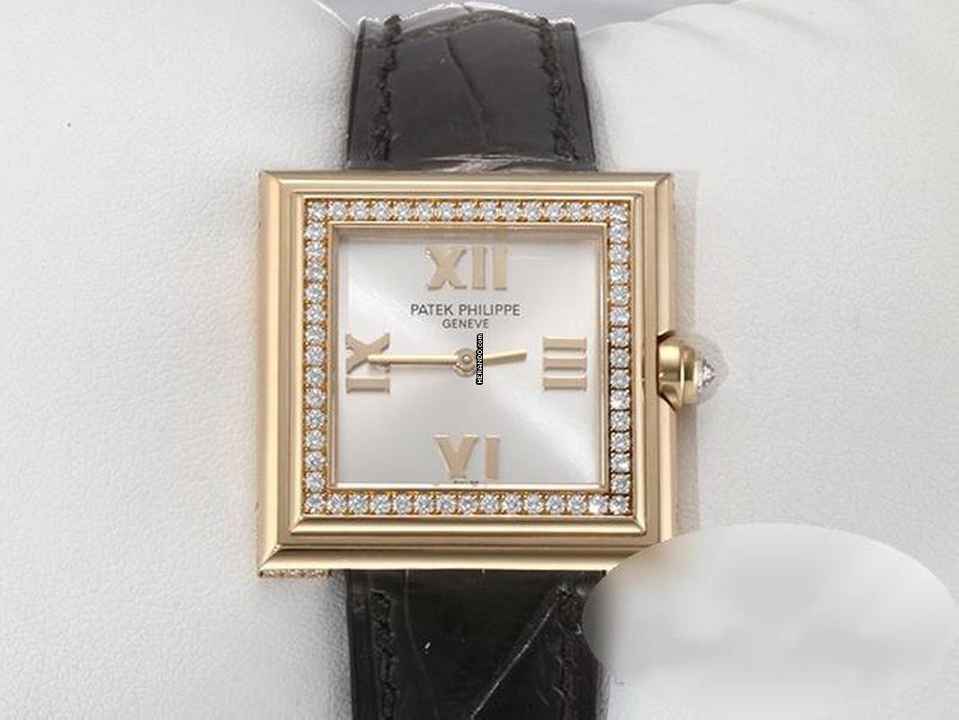  Patek Philippe Gondolo Lady 4868 Rosegold 750 Diamanten 2008 Leder Damen Damenuhr 18kt Rose Gold </h1> 