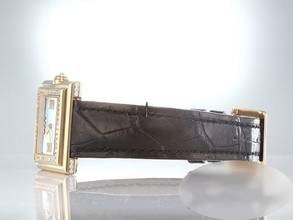 Thumbnail von Patek Philippe Gondolo Lady 4868 Rosegold 750 Diamanten 2008 Leder Damen Damenuhr 18kt Rose Gold </h1>