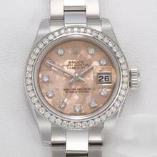 Thumbnail von Rolex Lady-Datejust 26mm 179384 2018 Stahl Weissgold 750 Diamanten Automatik Gold </h1>