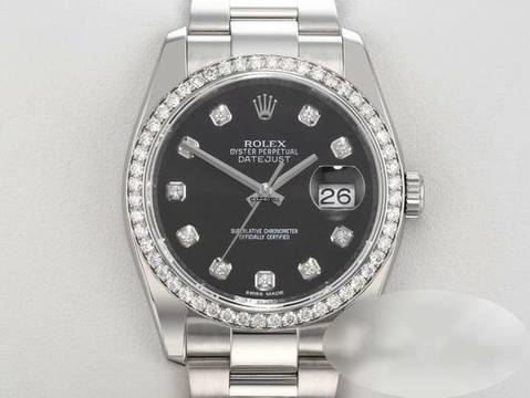  Rolex Datejust 36 36mm 116244 Stahl Weissgold 750 Diamanten Automatik Stainless Steel 18kt White Gold Oyster-band Chronometer Black Dial </h1> 