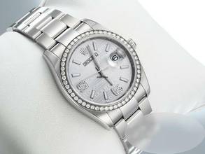 Thumbnail von Rolex Datejust 36 36mm 116244 Stahl Weissgold 750 Wave-dial Diamanten Automatik Stainless Steel 18kt White Gold Oyster-band Chronometer </h1>
