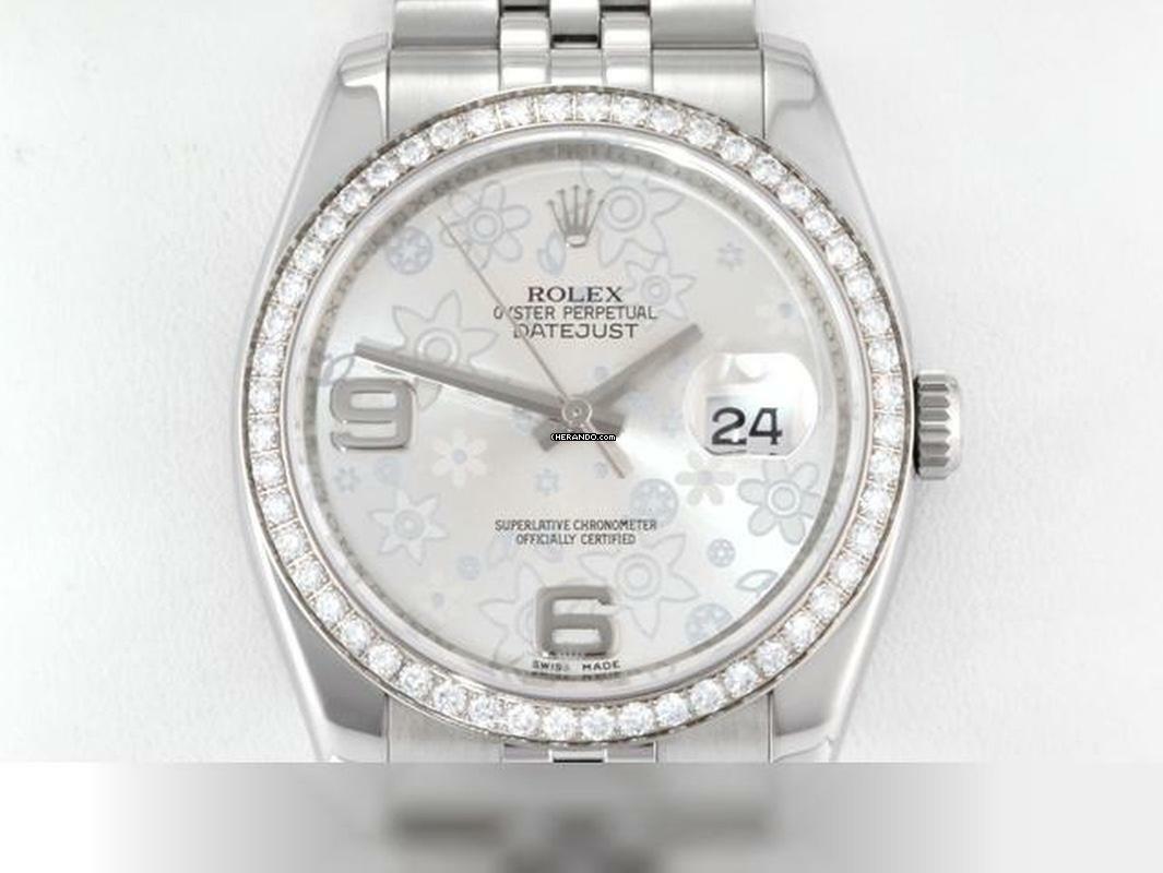  Rolex Datejust 36mm 116244 2011 Stahl Weissgold 750 Diamanten Automatik Stainless Steel 18kt White Gold Jubilé-band Chronometer Oyster </h1> 