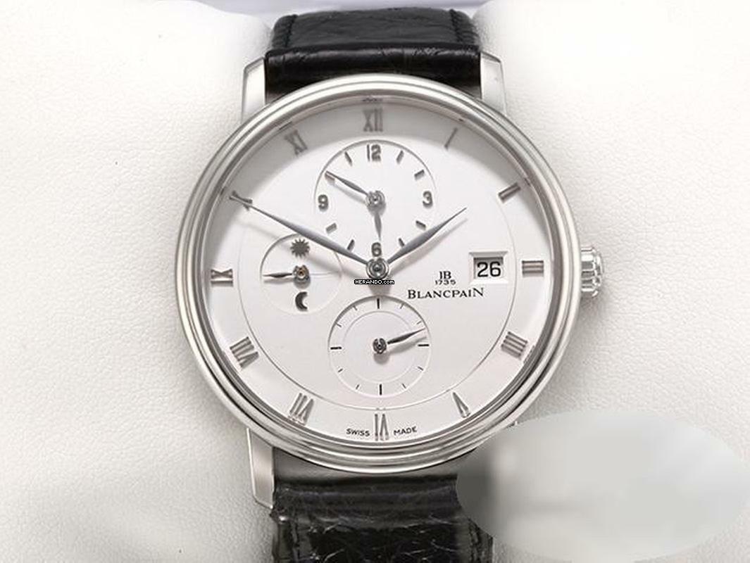  Blancpain Villeret Time Zone 6260-3442 Platin 950 Automatik Platinum White Dial </h1> 