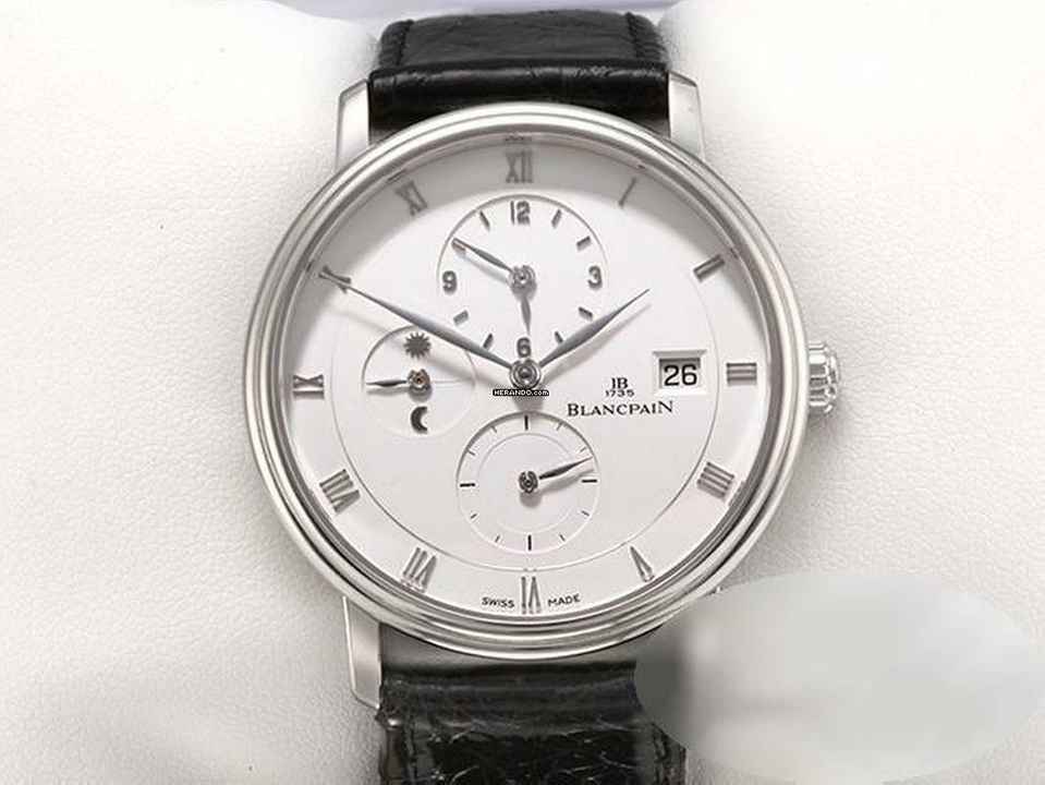  Blancpain Villeret Time Zone 6260-3442 Platin 950 Automatik Platinum White Dial </h1> 