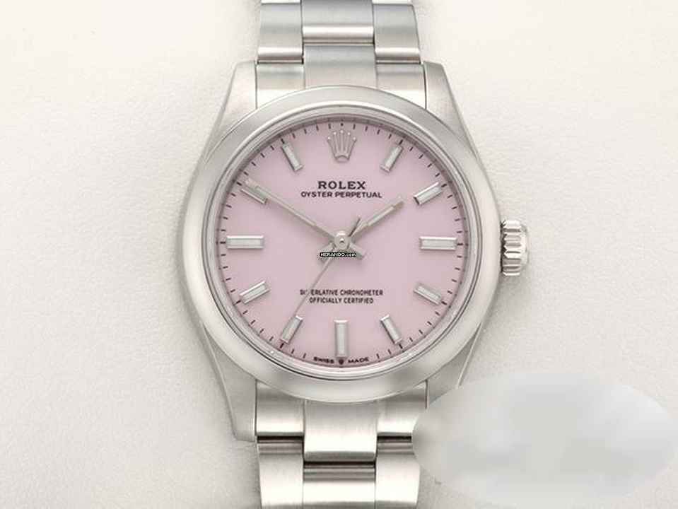  Rolex Oyster Perpetual 31 31mm 277200 Candy Pink 2021 Edelstahl Automatik Stainless Steel Oyster-band Chronometer </h1> 